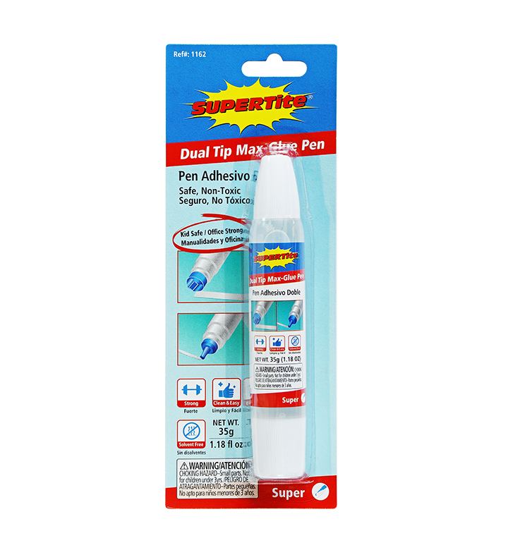 1162 DUAL TIP MAX-GLUE PEN 35g (Kid Safe/Office Strong) 1 PC